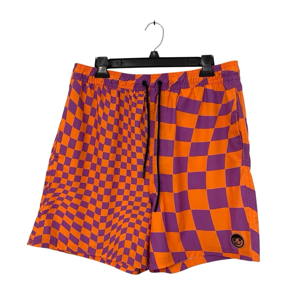 Neff Purple/Orange Dazed Hot Tub Swim Shorts Size XL
